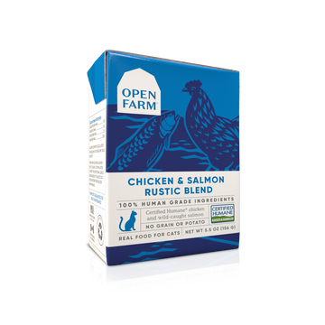 Open Farm Cat Grain Free Rustic Blend Chicken Salmon 5.5oz
