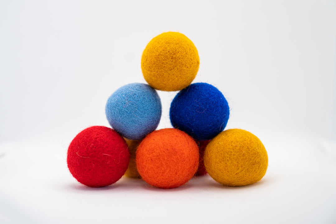 Eco Wool Ball Cat Toy Assorted Colors