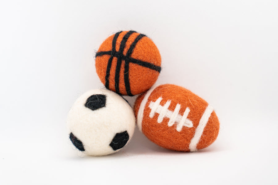 Sport Ball Eco Wool Cat Toy