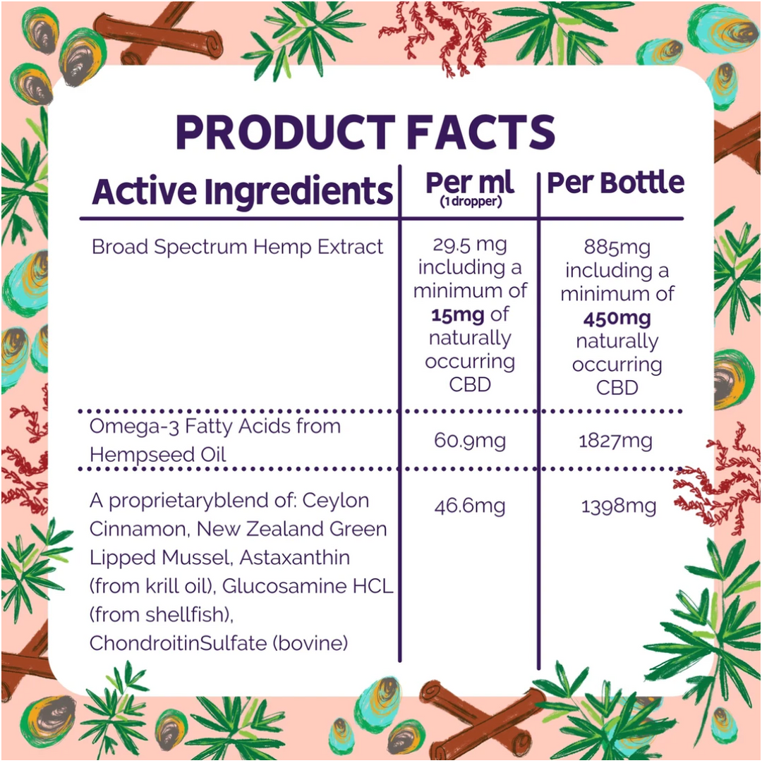 Austin & Kat Hip & Joint Oil 450mg