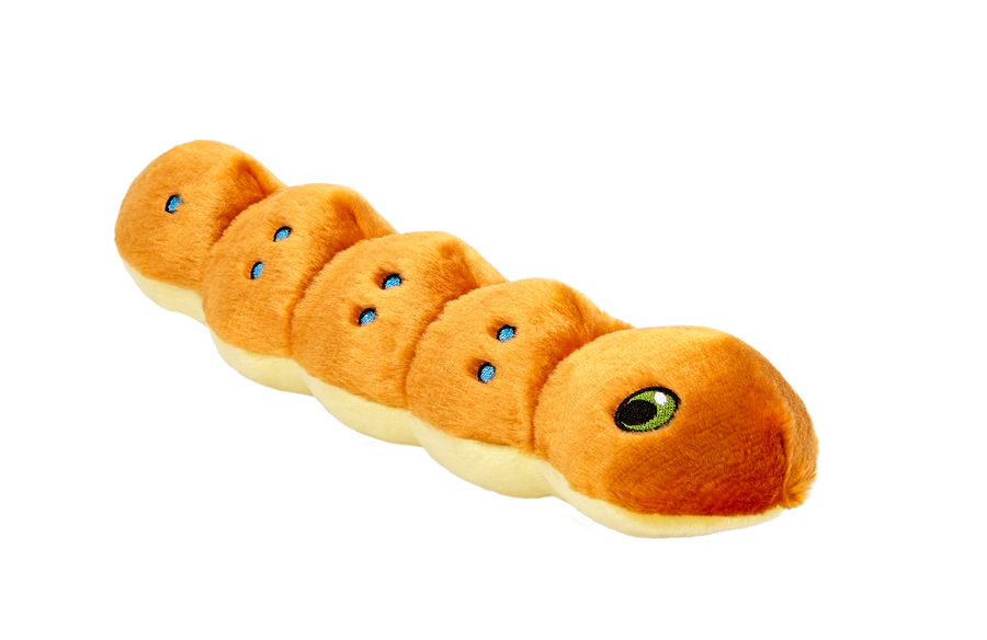 Spicy Caterpillar Plush Dog Toy