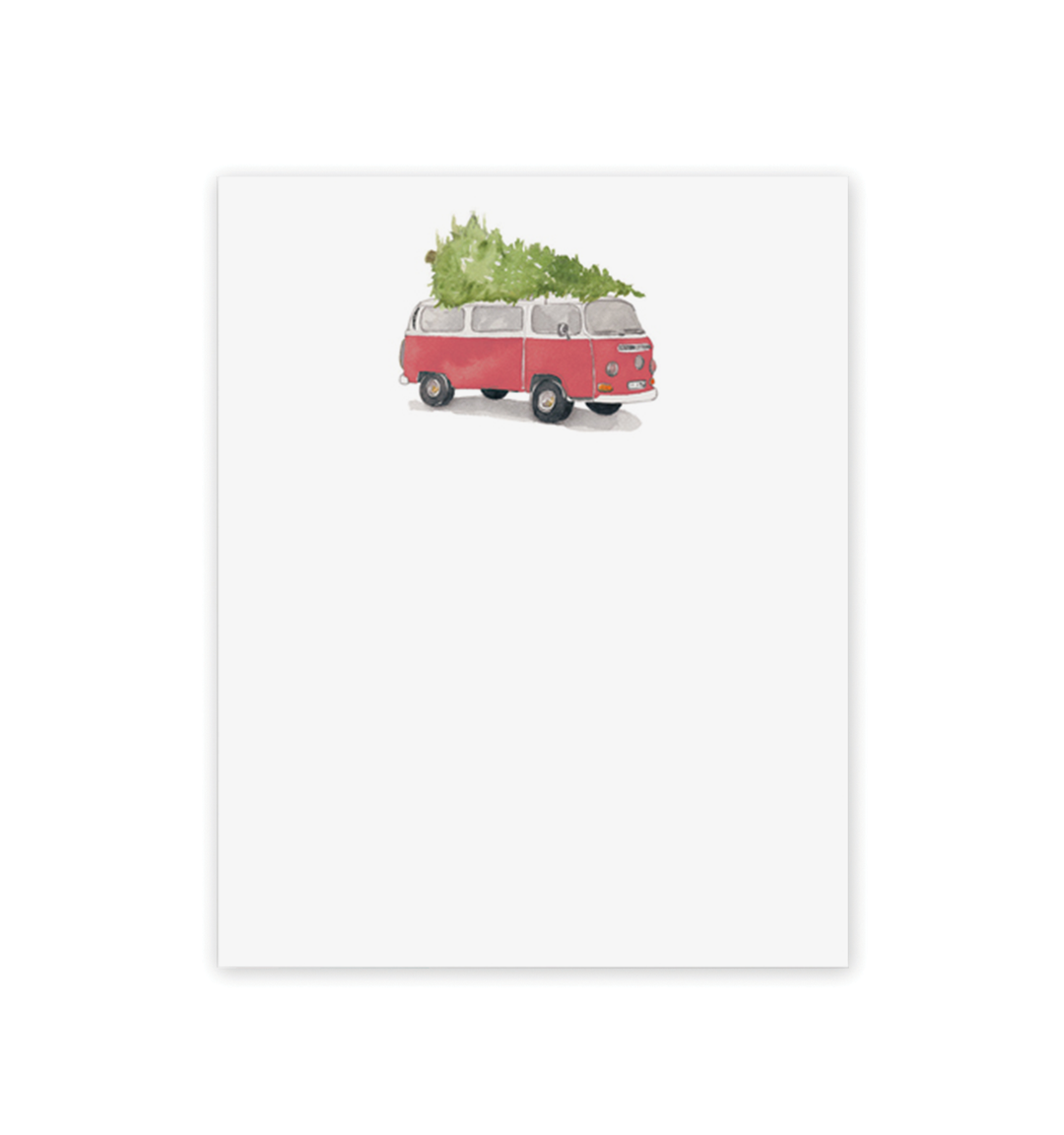 Holiday VW Bus Notepad 4 x 5