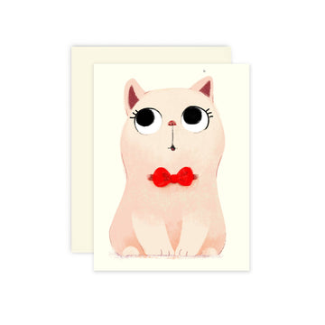 The Little Red House - Classy Cat Card