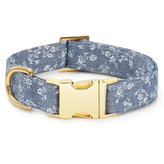 Chambray Floral Collar