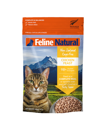 Feline Natural Freeze Dried Chicken Feast 11oz for Cats