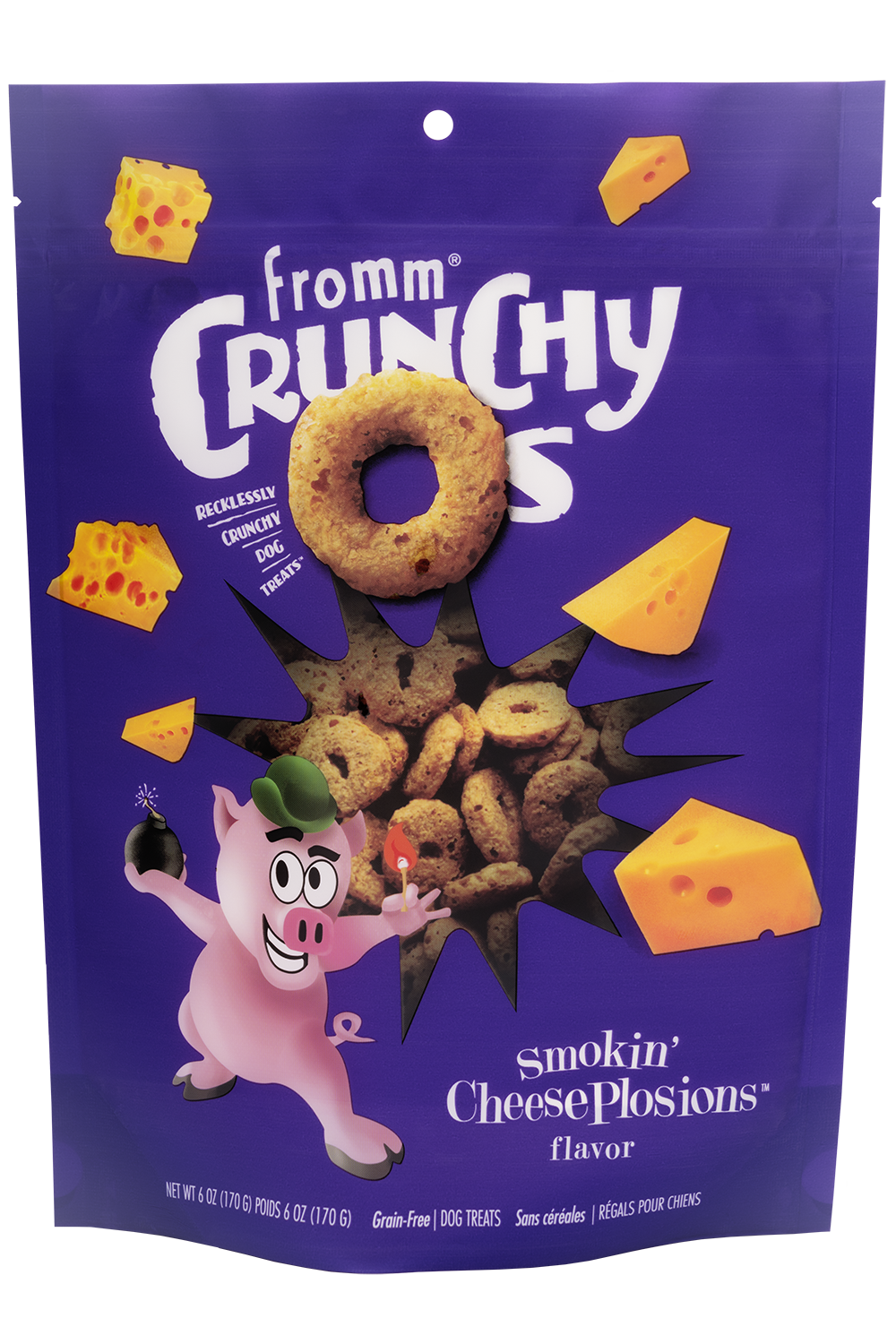 Crunchy O's Smokin' CheesePlosions Dog Treats 6oz