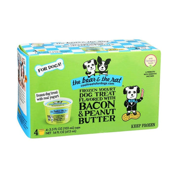 Dog Bacon Peanut Butter Yogurt 3.5 oz 4 pack