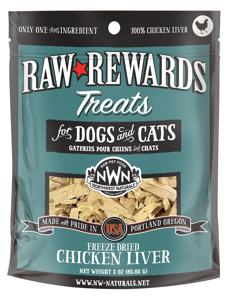 Freeze Dried Treat Chicken Liver 3oz for Cats and Dogs