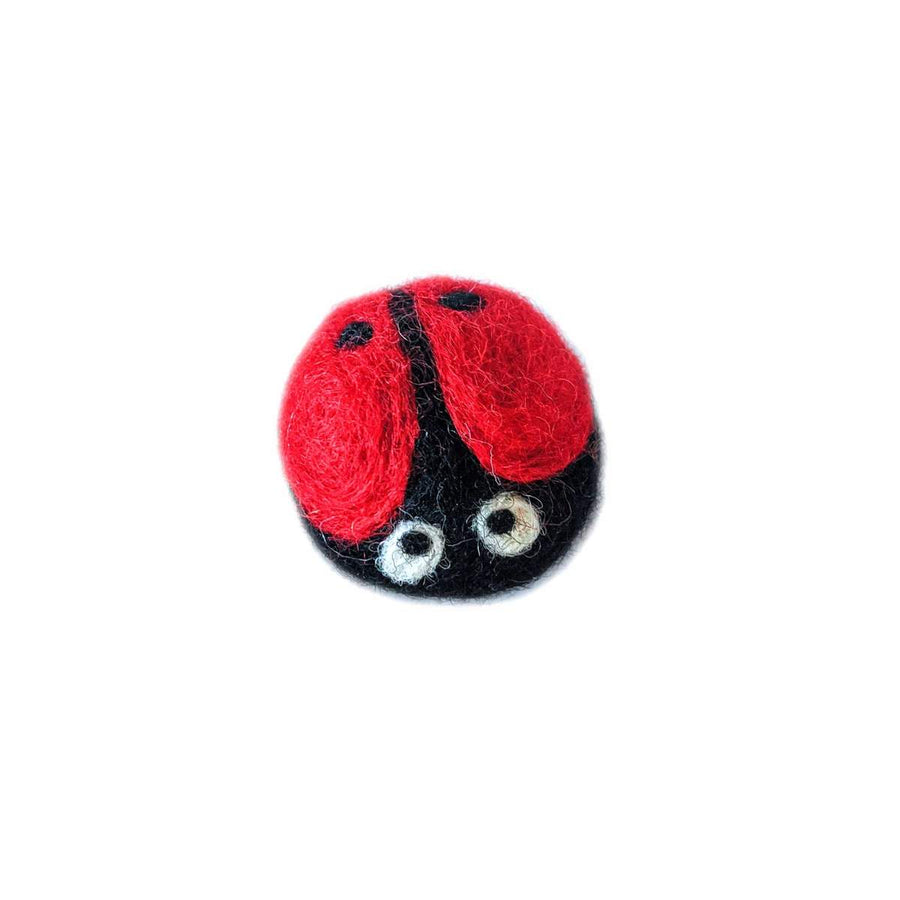 Gina Ladybug Eco Wool Cat Toy