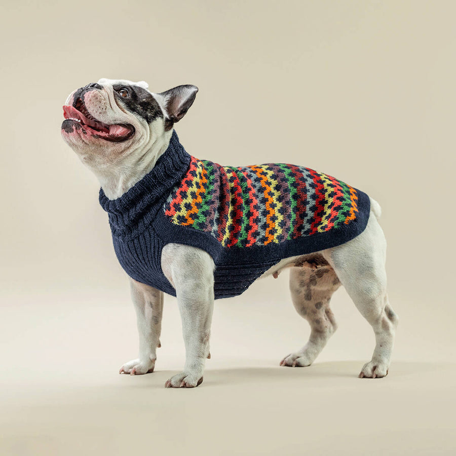 Crossroads Navy Alpaca Blend Sweater