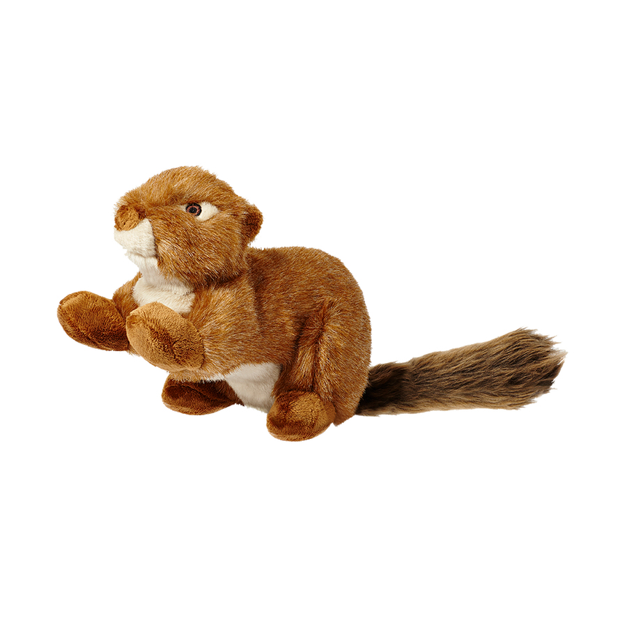 Red Squirrel No Squeak Dog Toy