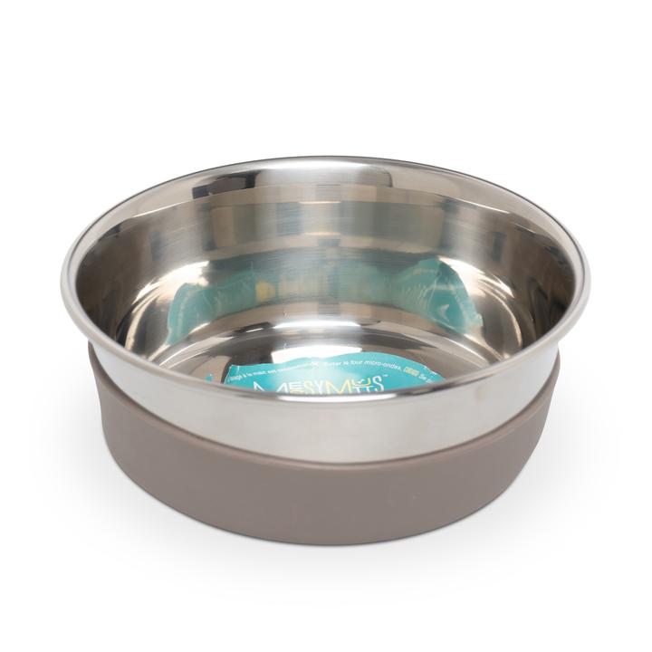 Messy Mutt nonslip Stainless Steel Bowl with Silicone Base