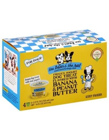 Dog Banana Peanut Butter Yogurt 3.5 oz 4 pack